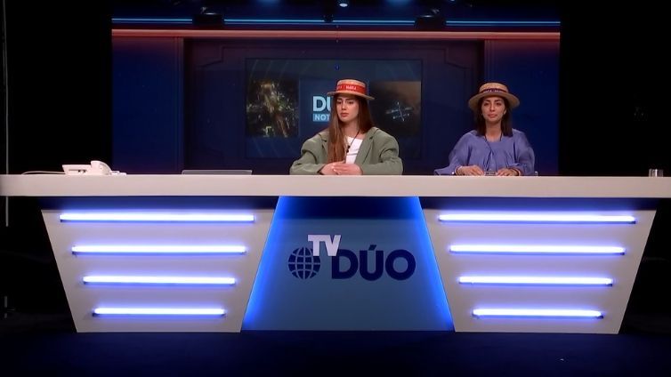 Maica y Marieta en el telediario