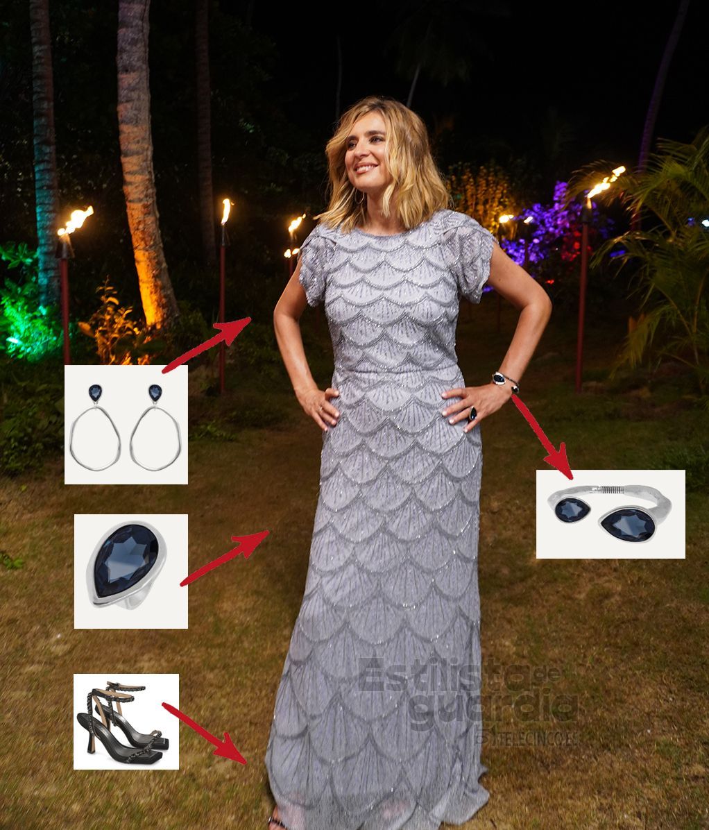 Sandra Barneda luce joyería de VIDDA Jewelry y sandalias de Alma en Pena