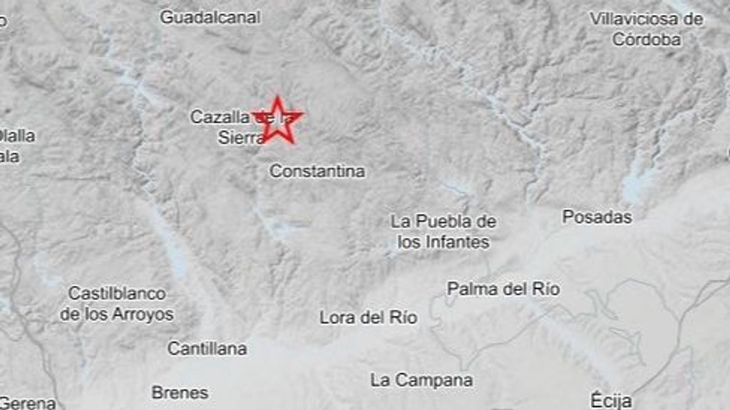 Registrado un terremoto de magnitud 4,1 en la provincia de Sevilla