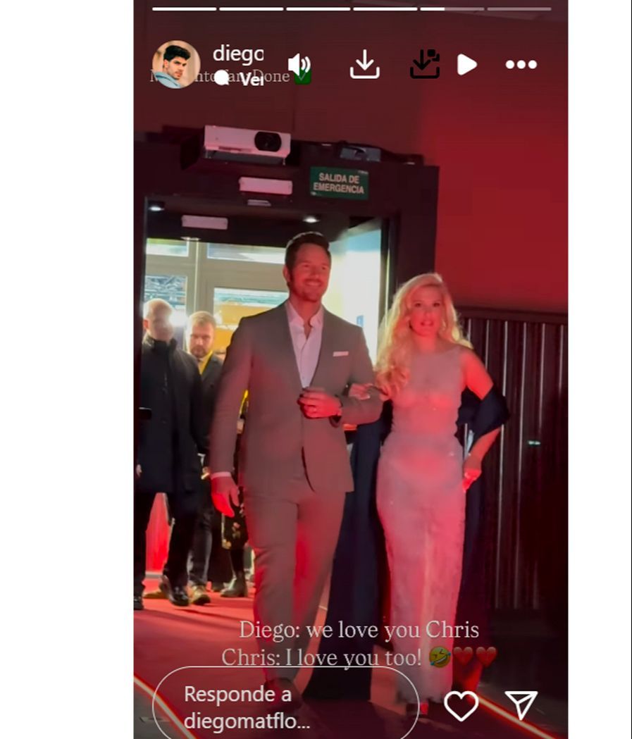 Diego Matamoros ve a Chris Pratt, en el estreno de la película 'Estado Eléctrico'