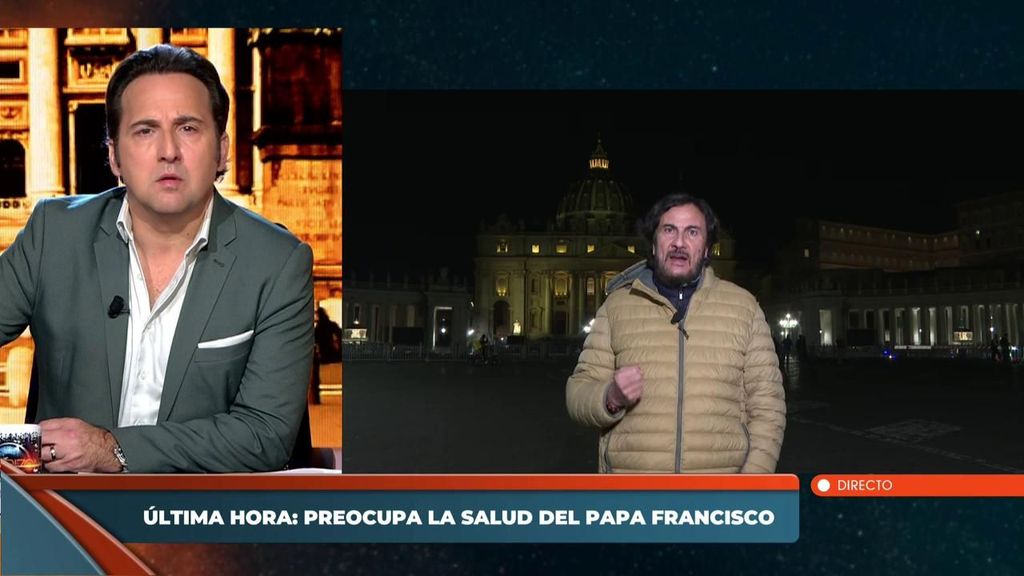 Iker Jiménez conecta con un equipo de 'Horizonte' en el Vaticano