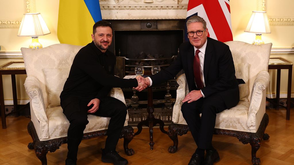 El primer ministro británico, Keir Starmer, recibe a Zelenski en Londres: "Tiene el apoyo de todo Reino Unido"