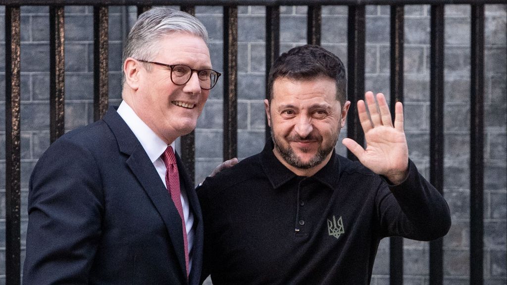 Keir Starmer y Volodimir Zelenski en Londres