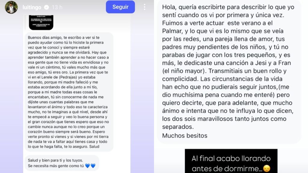 Luitingo recibe el apoyo de sus fans