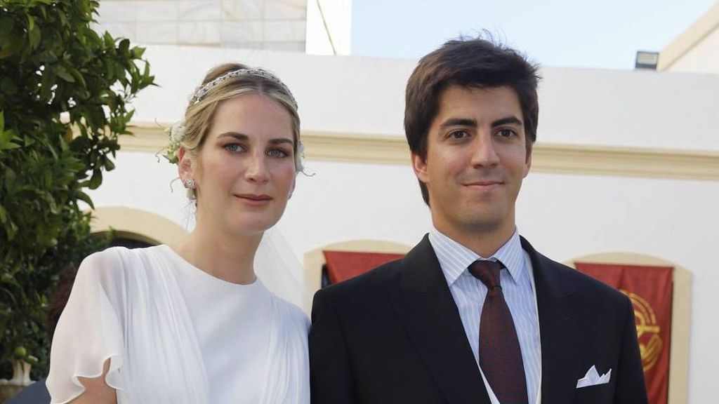 Sibi Montes y Mateo Ibáñez Pacheco en su boda