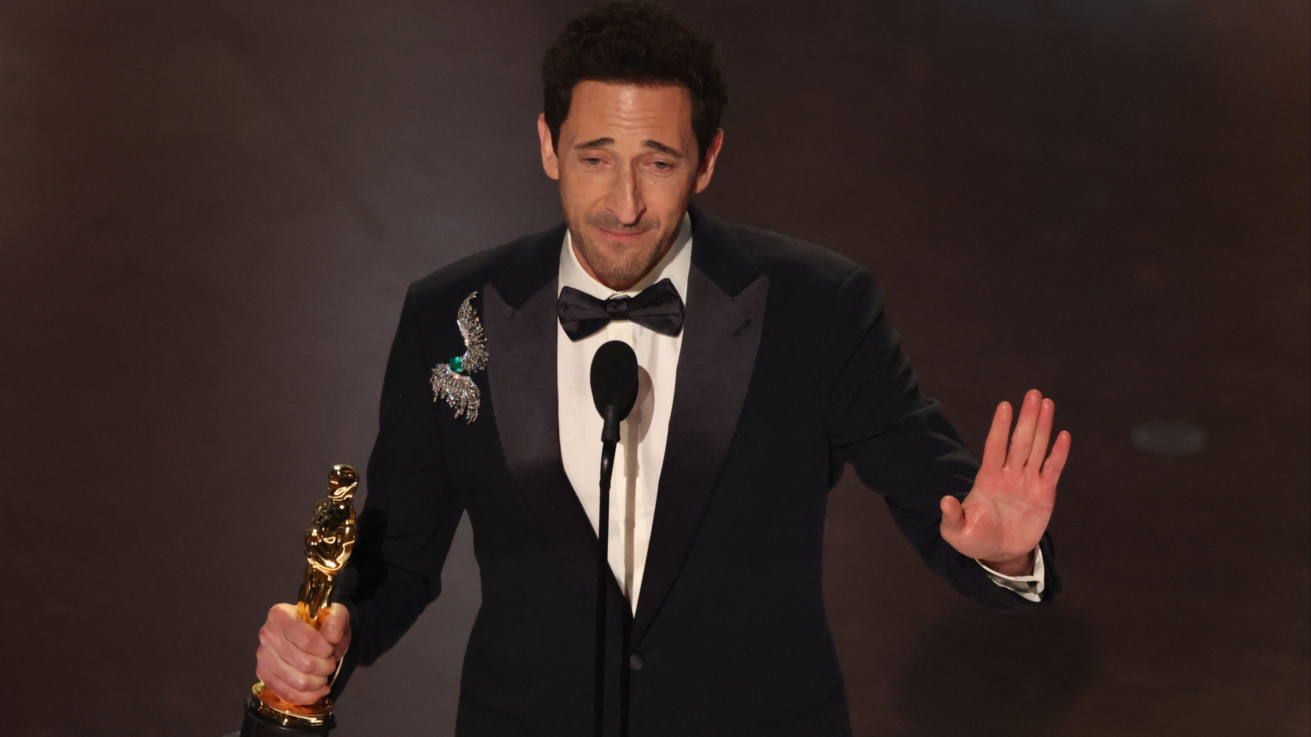 Adrien Brody en los Oscar.
