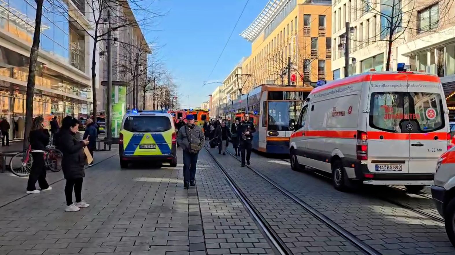 Al menos un muerto y varios heridos en un atropello múltiple en la ciudad alemana de Mannheim