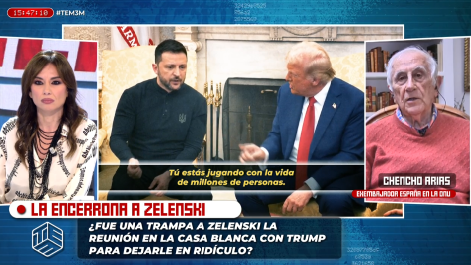 Chencho Arias, exembajador de España en la ONU, tras la tensa reunión entre Trump y Zelenski: "Fue un día de infamia para EEUU"