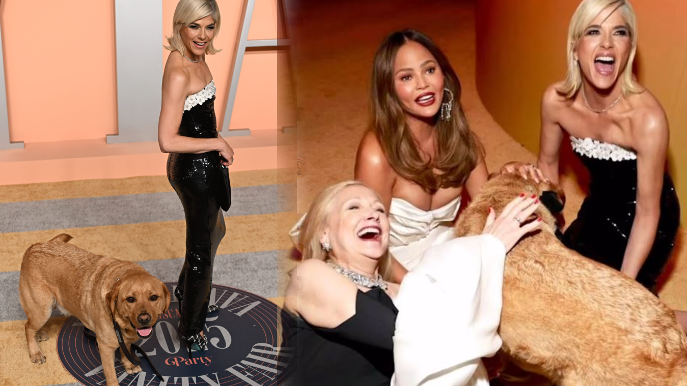 El perro que triunfó en el after party de los Oscar: se llama Scout y es el mejor amigo de Selma Blair