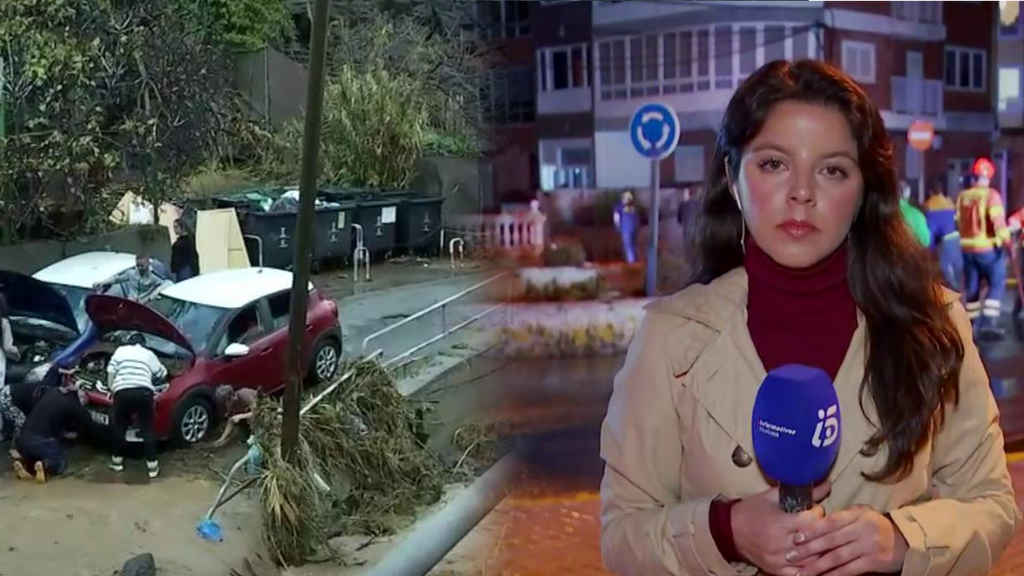 El horror en Telde, Gran Canaria, con desbordamientos y vehículos arrastrados: "La fuerza del agua vino por este barranco"