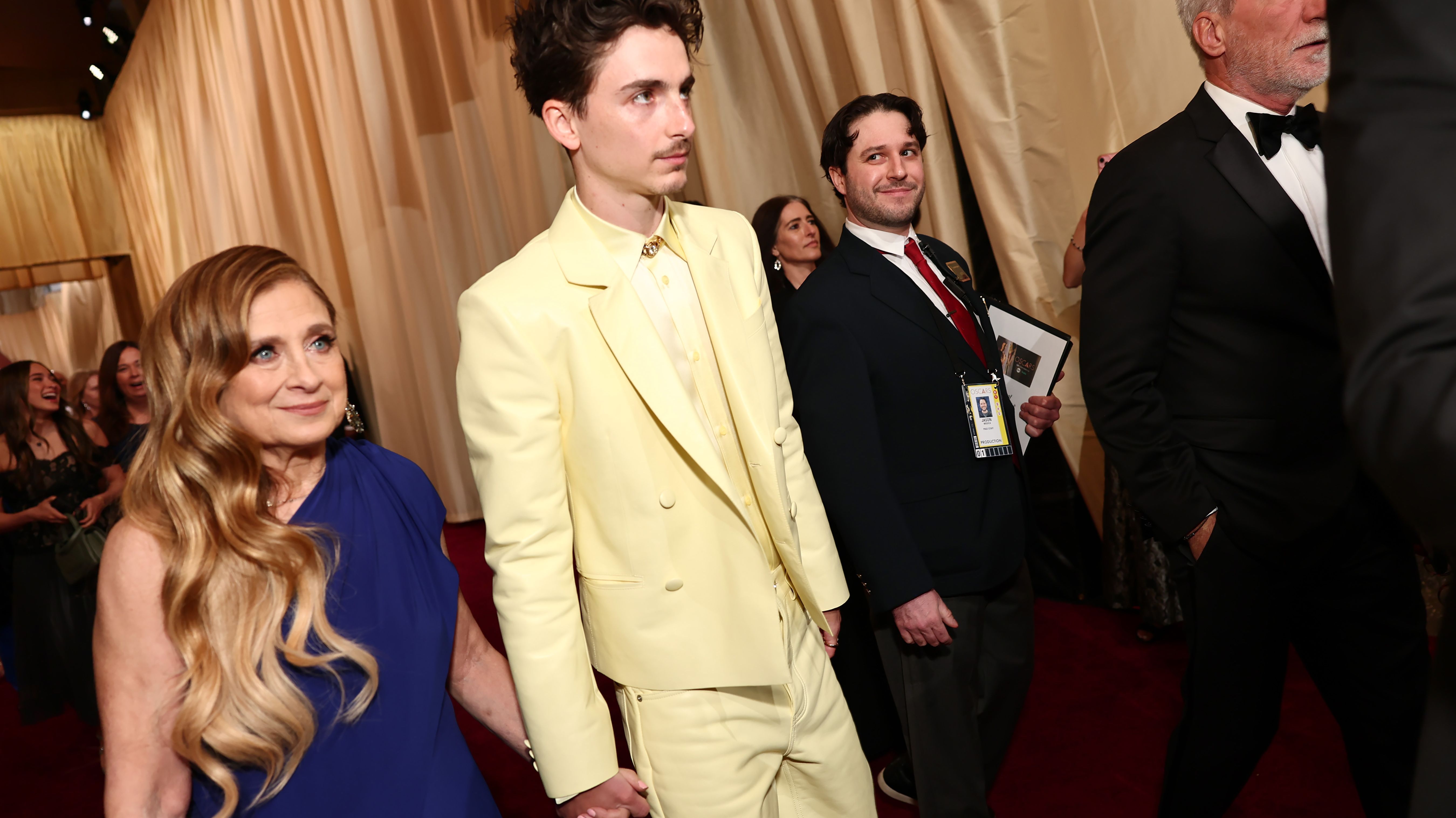 Timothée Chalamet, con su madre, Nicole Flender