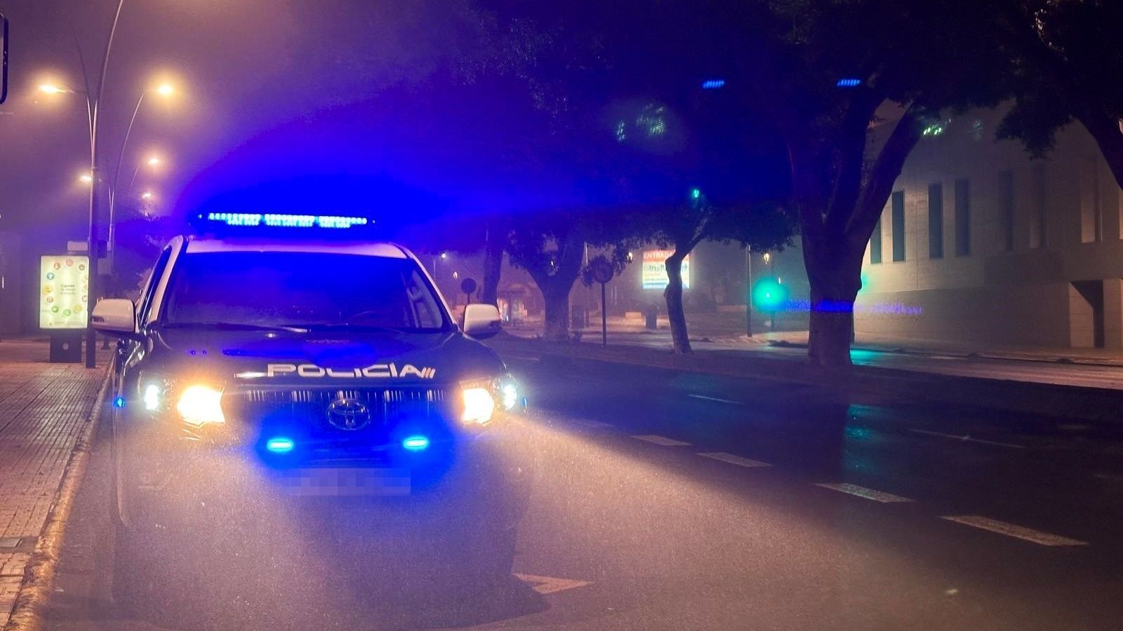 Vehículo de la Policía Nacional.