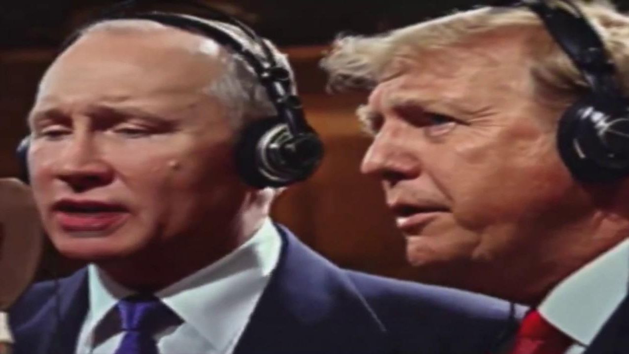 Vídeo creado por IA con Donald Trump y Putin cantando juntos.