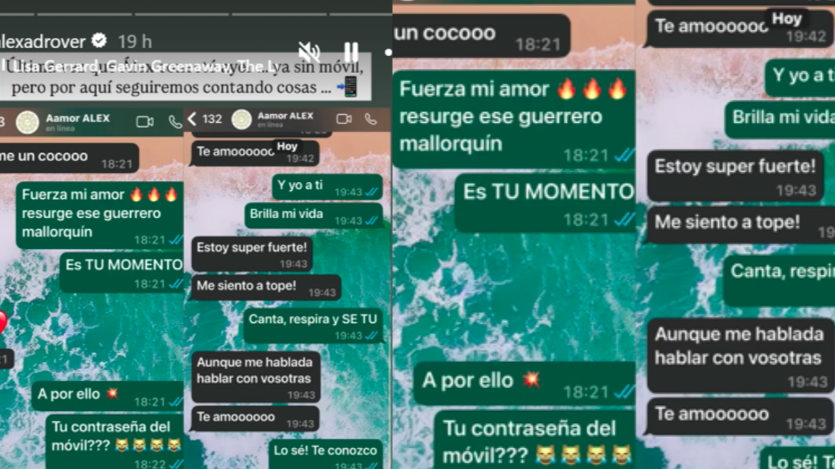 Álex Adrover muestra los últimos mensajes de su mujer Patricia Montero antes de dejar el móvil