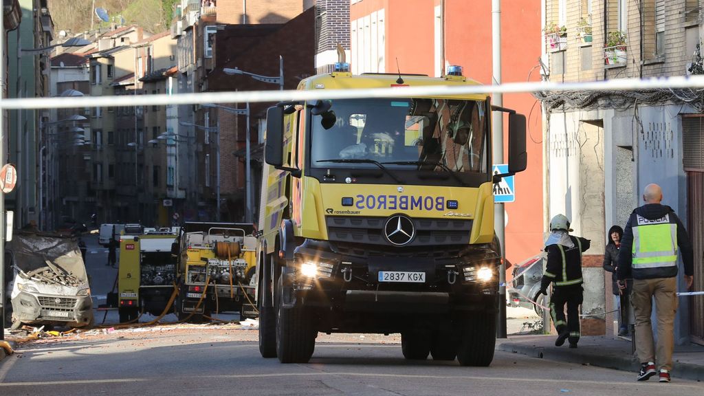 Explosión de gas en un edificio de Mieres