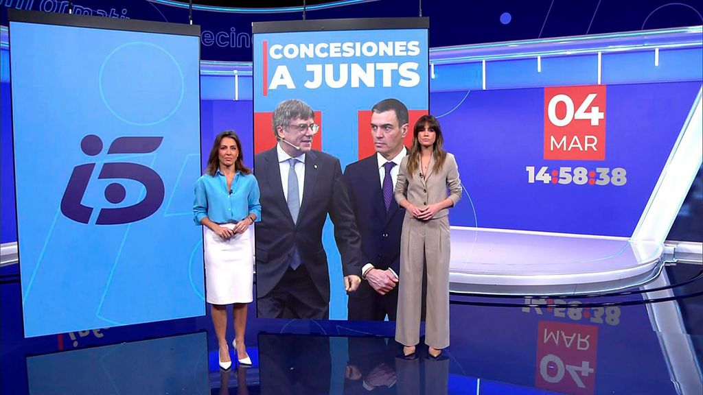 Con Isabel Jiménez y Ángeles Blanco Informativos Telecinco 2025 Mediodía 04/03/2025