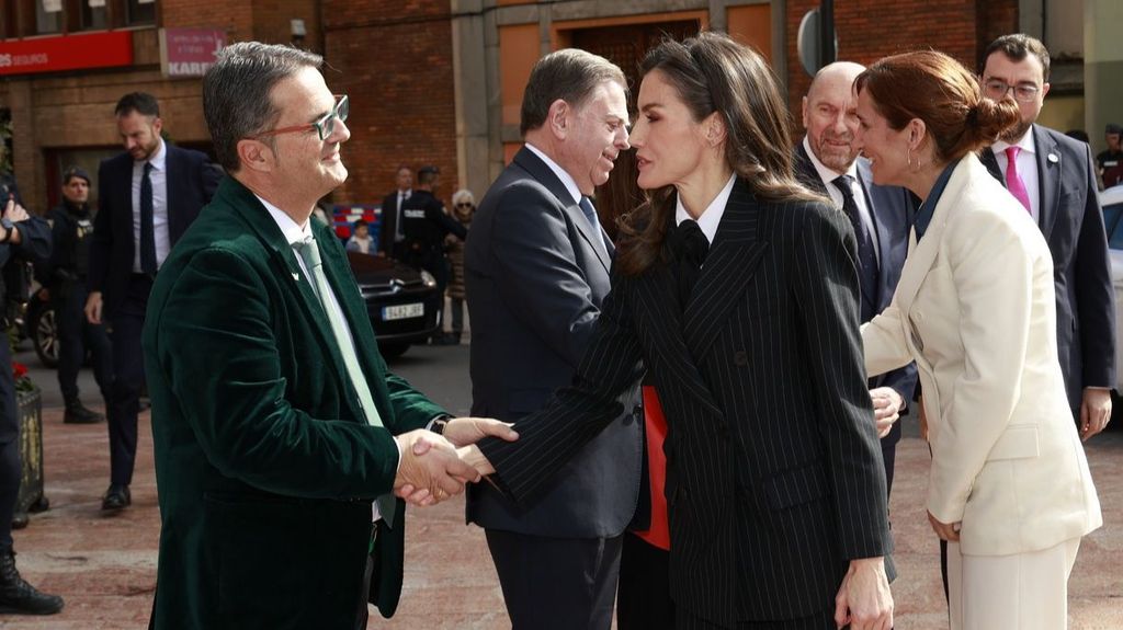 La reina Letizia, a su llegada