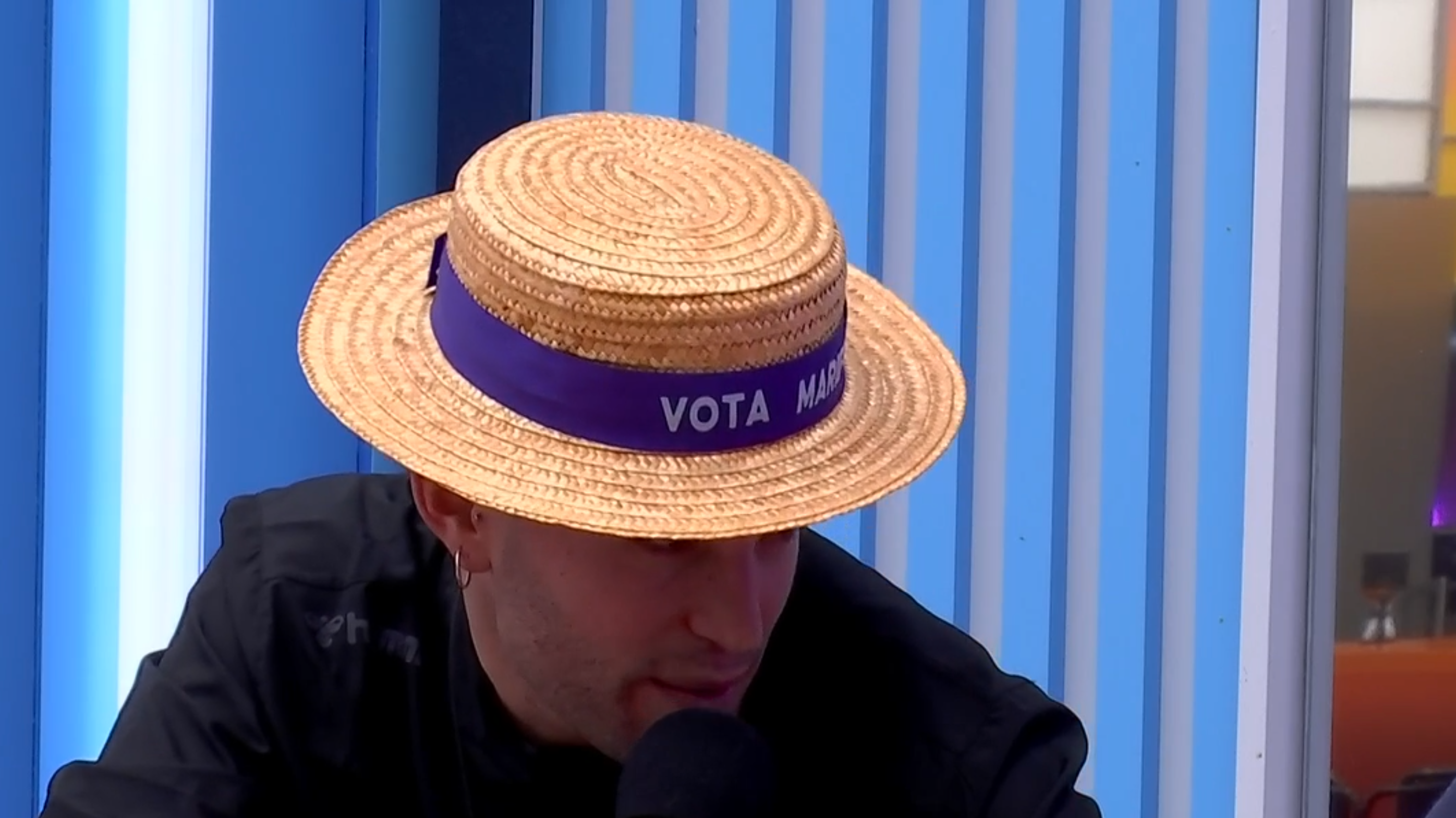 Sergio en la radio de GH