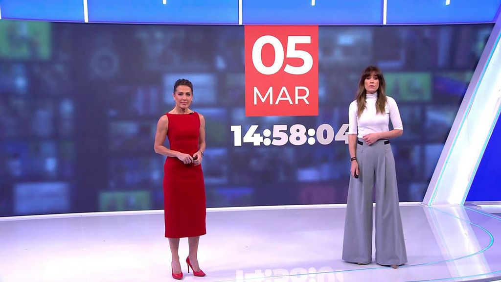 Con Isabel Jiménez y Ángeles Blanco Informativos Telecinco 2025 Mediodía 05/03/2025