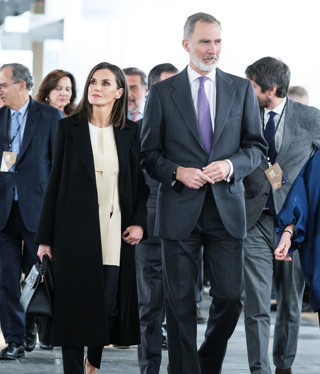 Letizia y Felipe en ARCO, en 2024