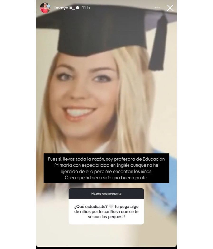 Yoli ha compartido una foto de graduada inédita hasta ahora