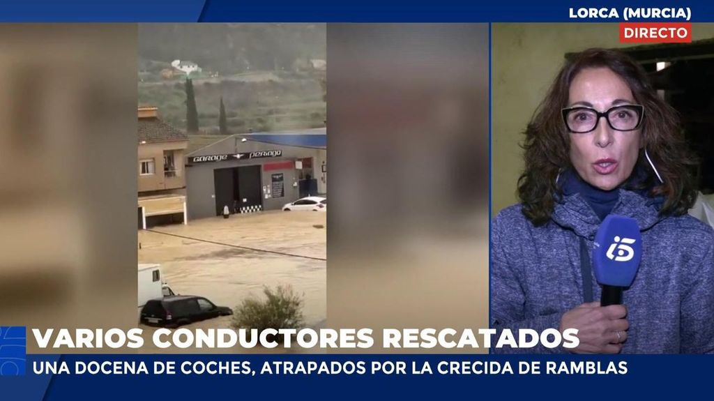 Cómo sigue afectando el temporal en Lorca: calles inundadas y 26 rescates durante la última jornada