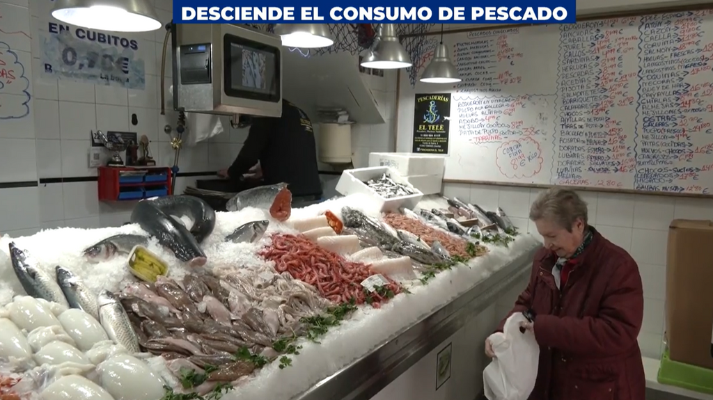 El consumo de pescado baja en España