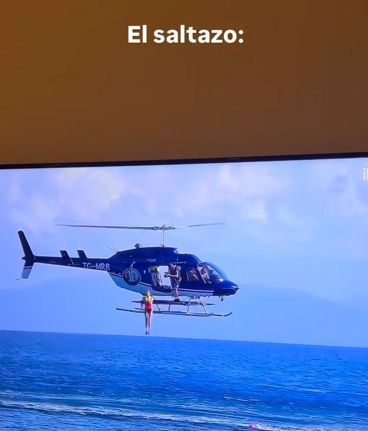 Stiven sube el "saltazo" de Rosario Matew desde el helicóptero