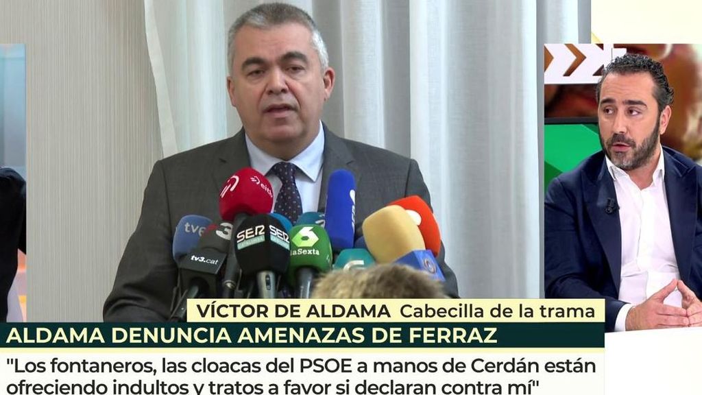 Aldama señala a los "fontaneros" de Santos Cerdán