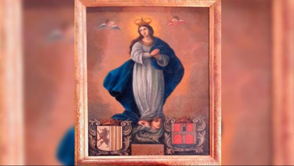 Cuadro de la Inmaculada Concepción perdido en el Ayuntamiento de Arcos de la Frontera