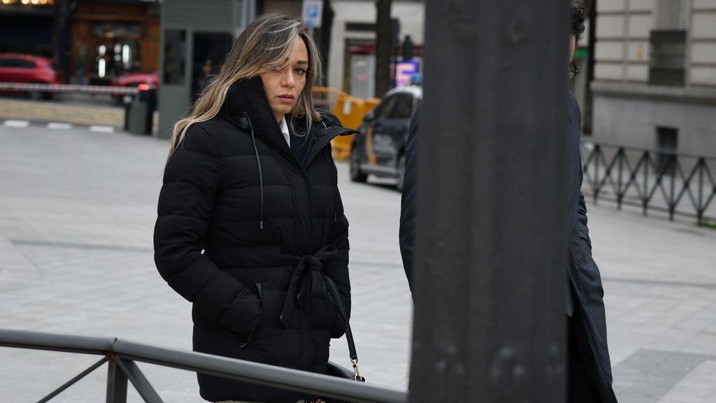 La administradora de la mercantil Canary Island Fuel Company SL, Oriana Elisett, a su llegada a declarar en la Audiencia Nacional