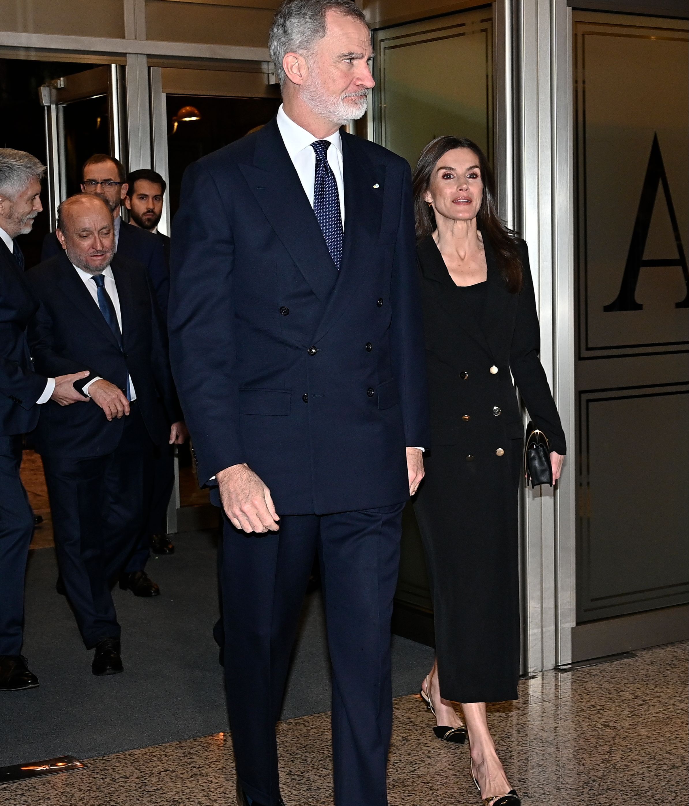 Los reyes, a su llegada