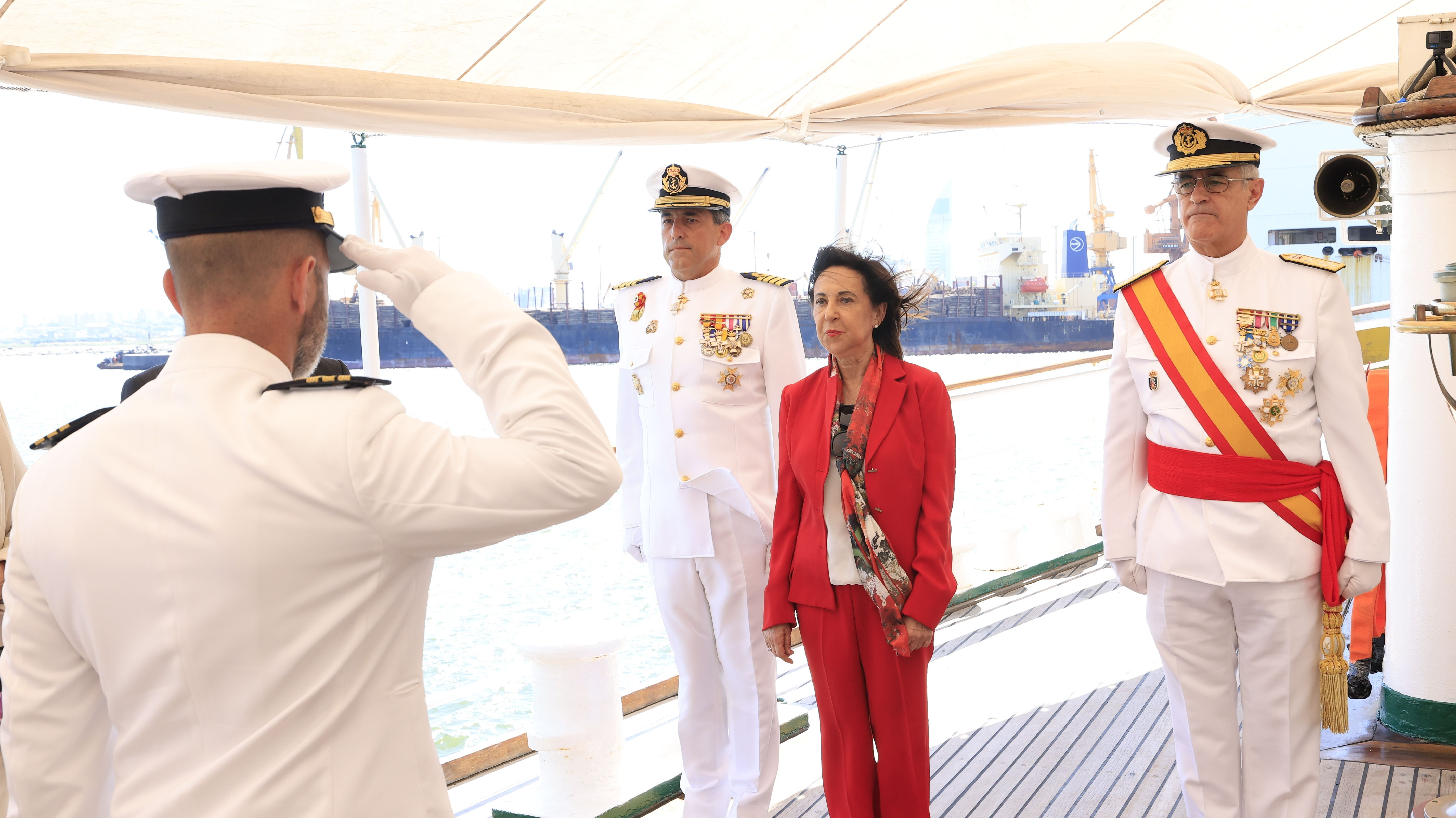 Margarita Robles, en el acto en Montevideo