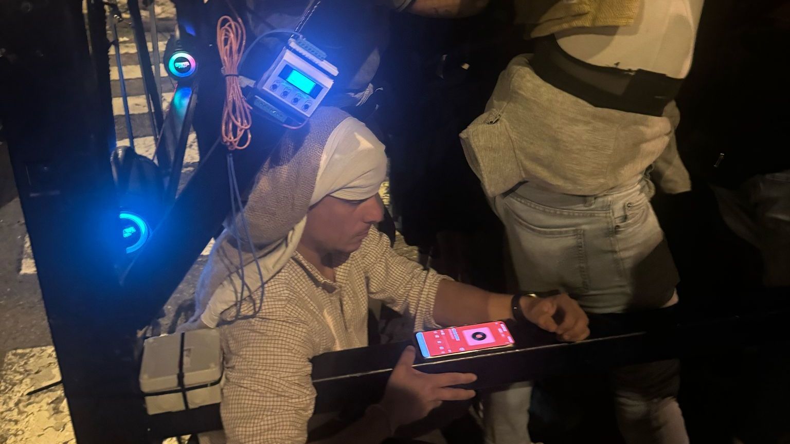 Sensor medidor del peso que soporta un costalero