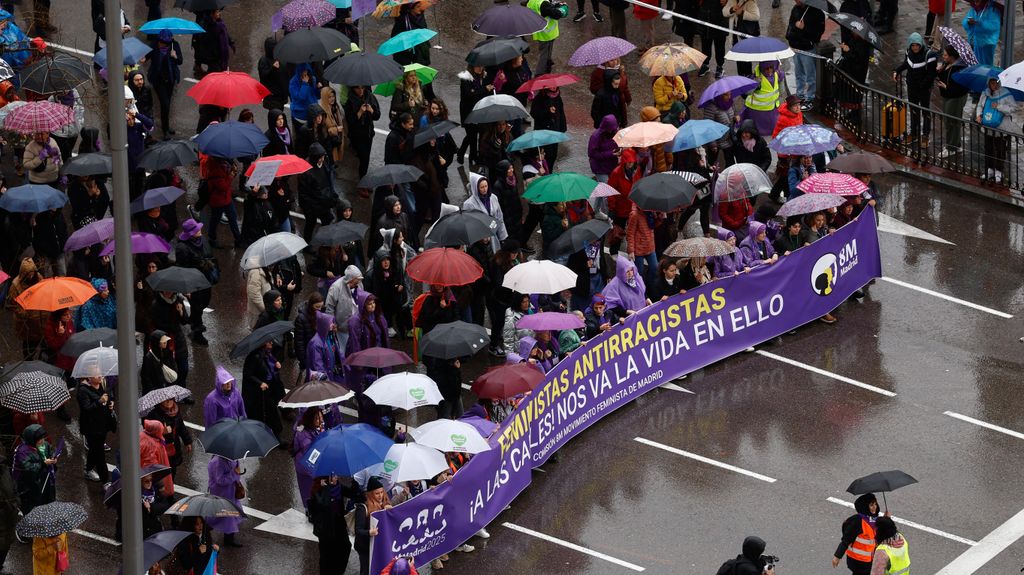 25.000 personas se manifiestan en Madrid convocadas por la Comisión 8M