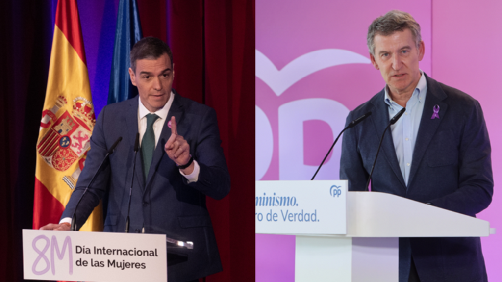 Pedro Sánchez y Alberto Núñez Feijóo