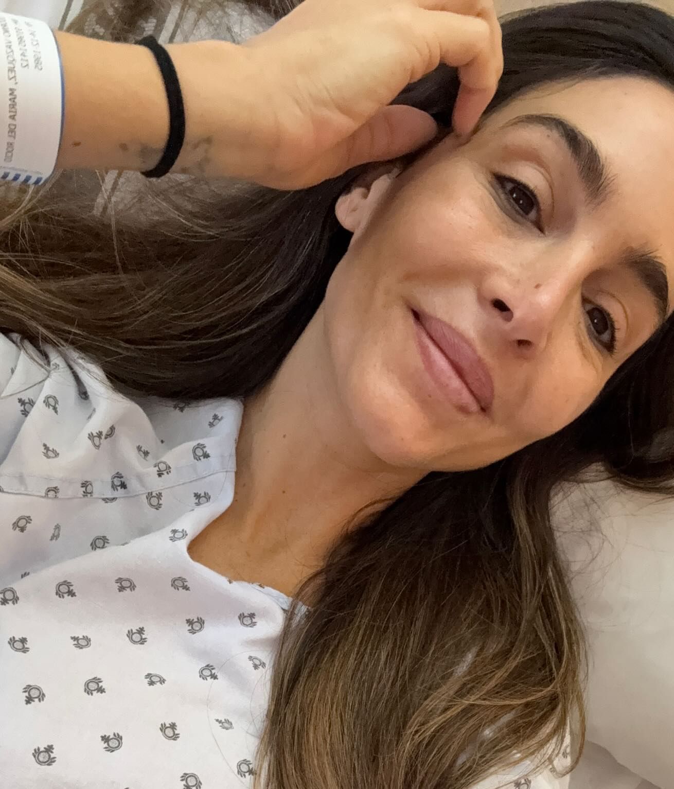 Rocío Osorno en el hospital