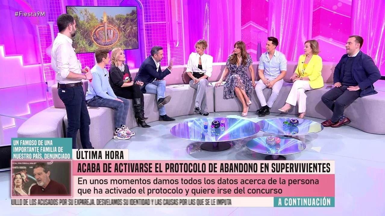 'Fiesta' analiza el protocolo de abandono de 'Supervivientes'