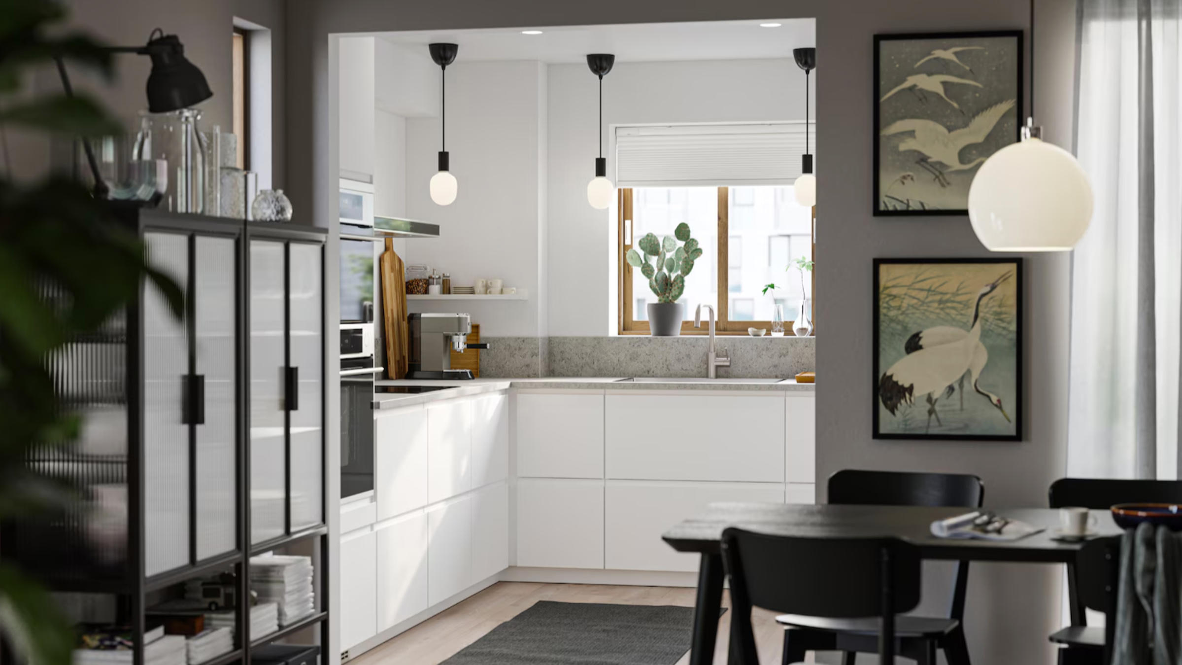 Cocina de línea minimalista