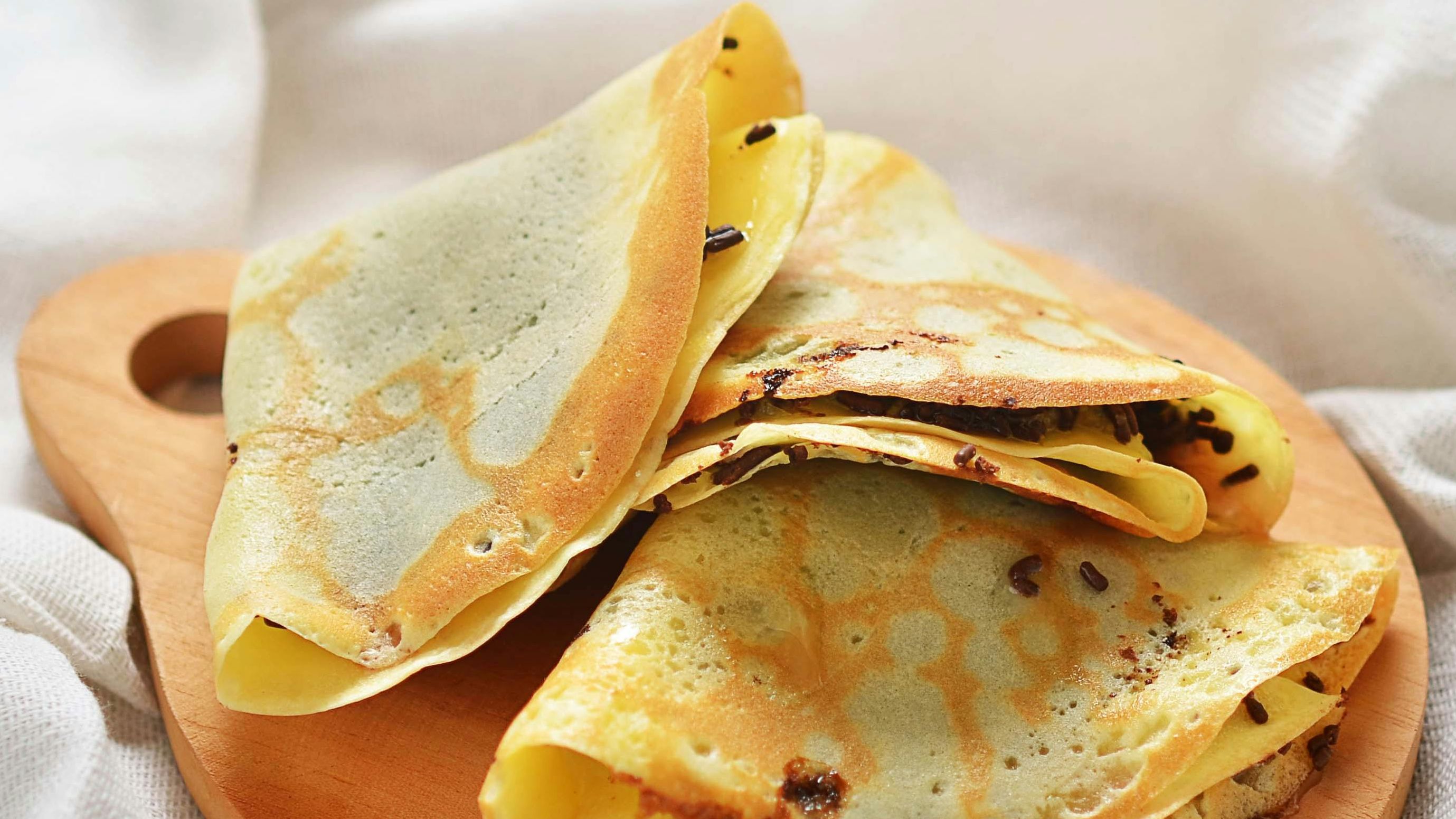 Crepes con chocolate Crepes con chocolate
