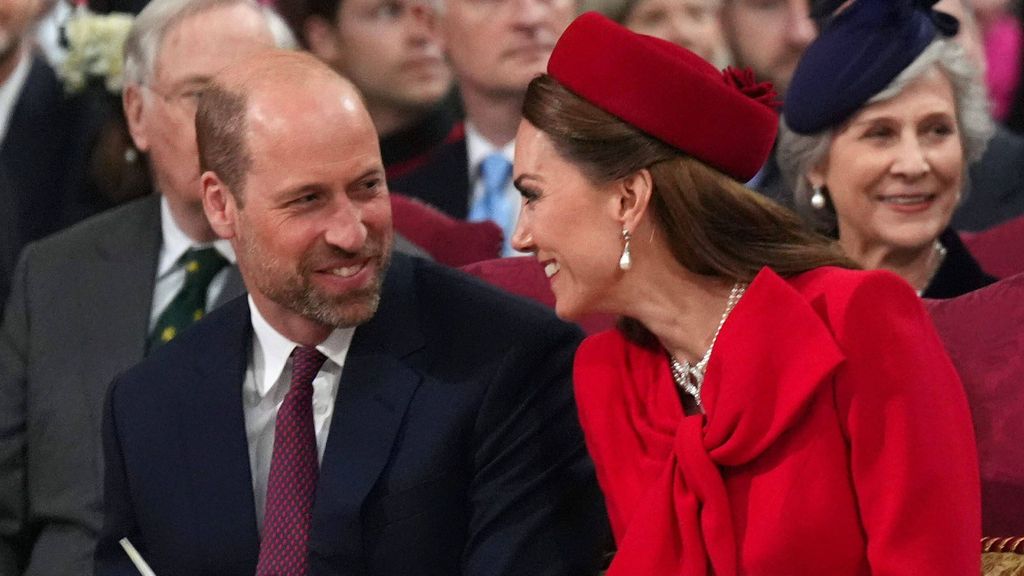 El príncipe Guillermo y Kate Middleton este 10 de marzo.