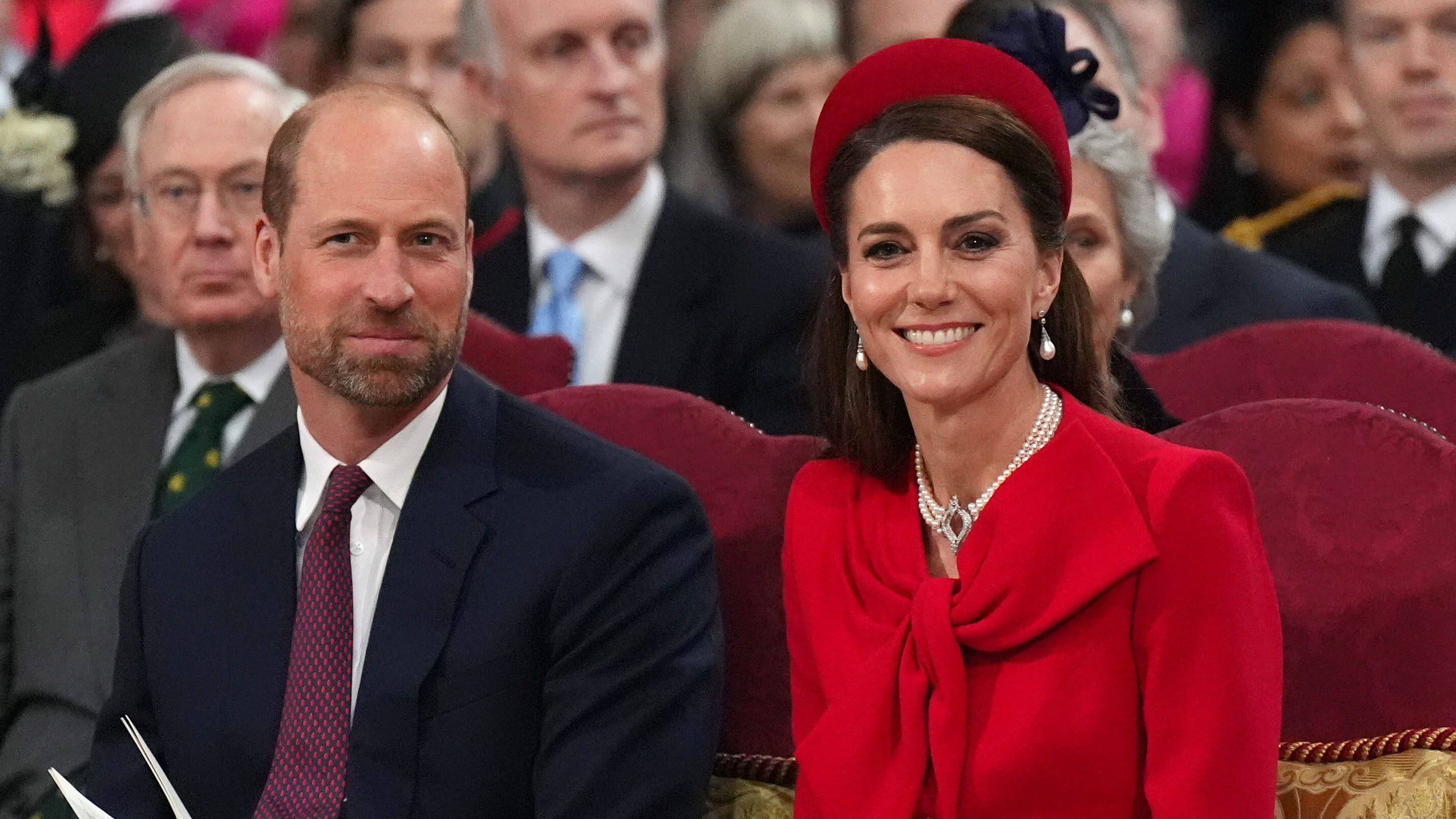 El príncipe Guillermo y Kate Middleton este 10 de marzo.
