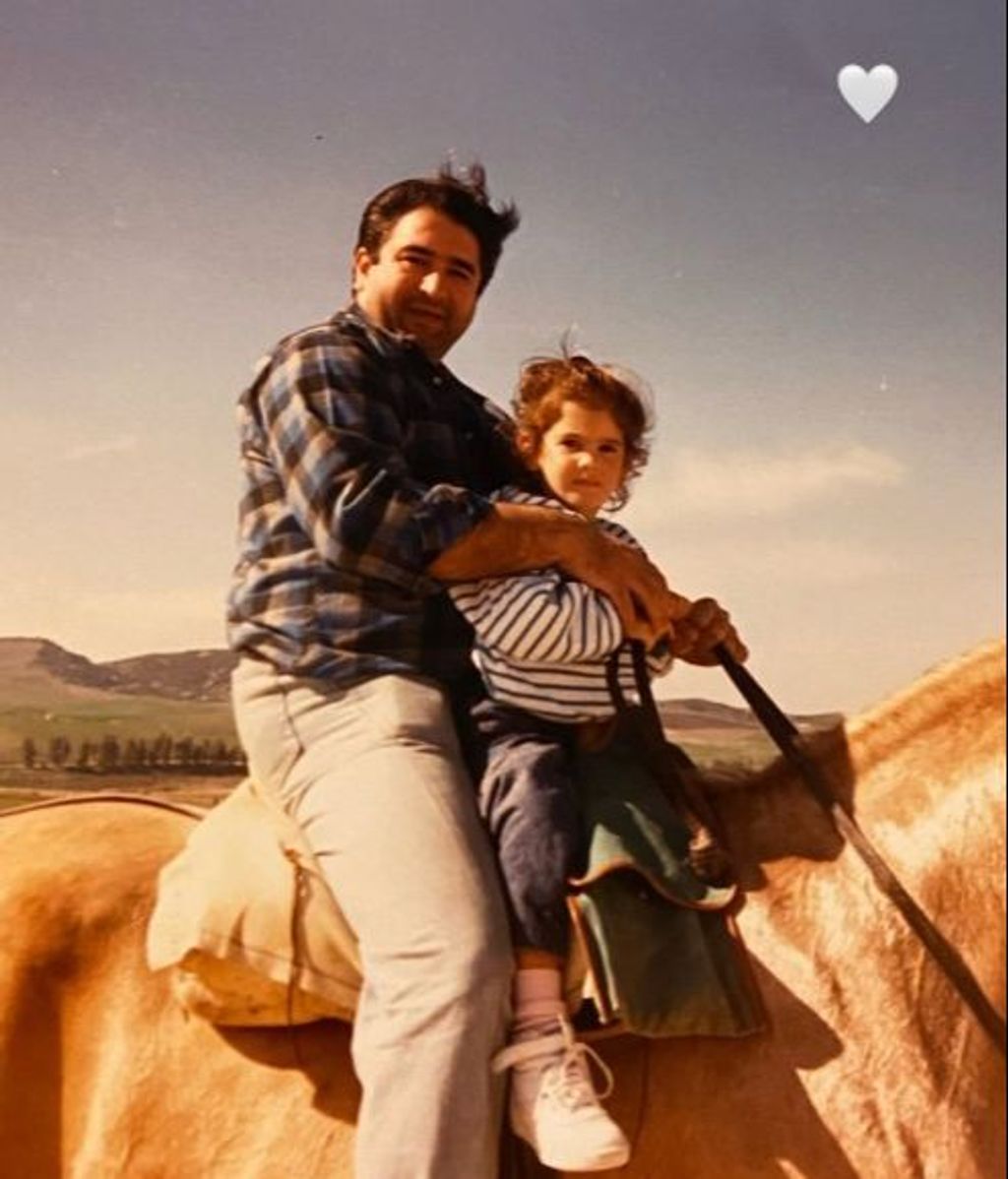 La imagen de Anabel junto a su padre, Bernardo