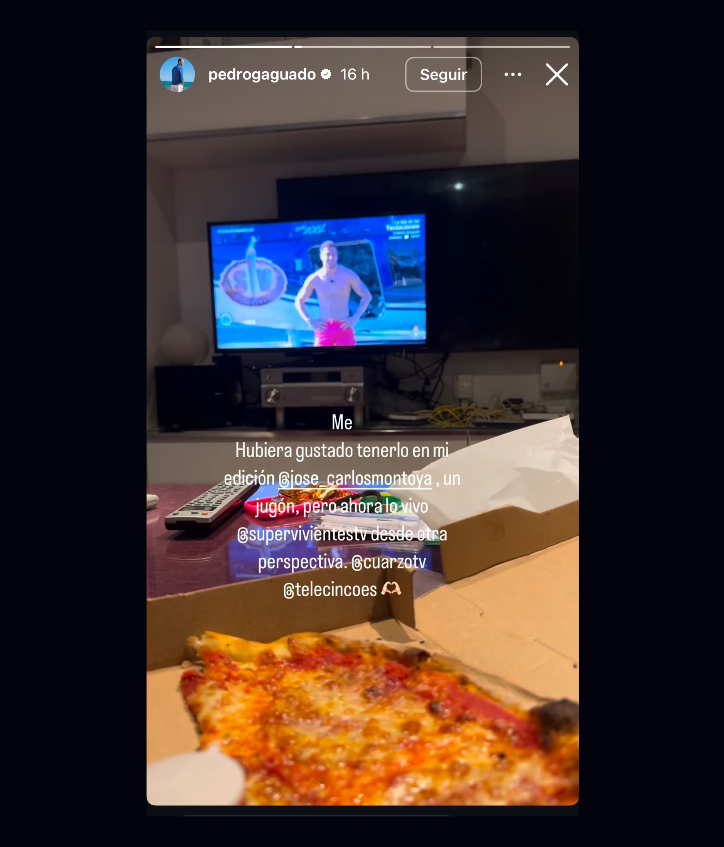 Pedro Aguado se pronuncia en redes sobre Montoya