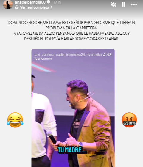 Anabel Pantoja comparte el video en sus redes sociales