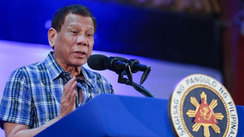 El expresidente de Filipinas Rodrigo Duterte ha sido arrestado
