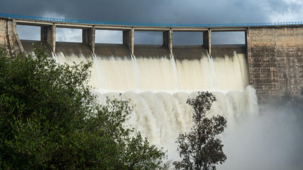 Imágenes del desembalse del Gergal. A 23 de enero de 2025 en Guillena, Sevilla