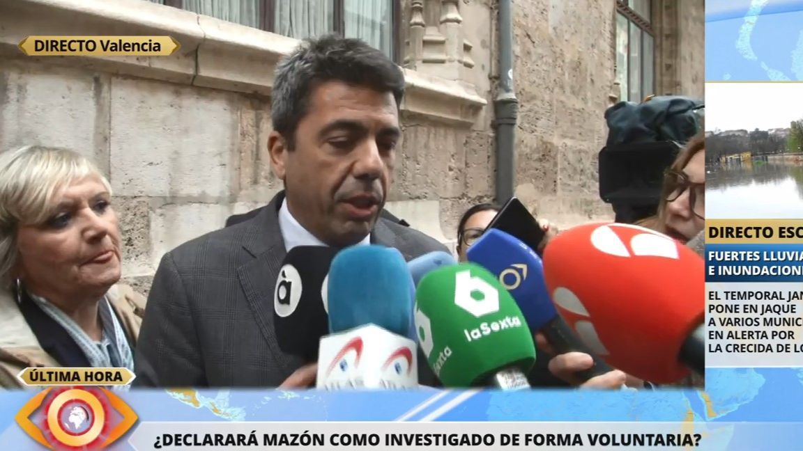 Mazón valora el ofrecimiento de la jueza de la DANA: "Ni la Generalitat ni yo nos hemos planteado declarar"