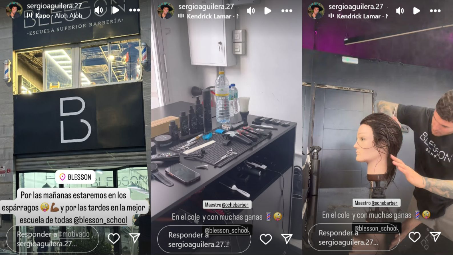 Sergio está feliz formándose en una escuela de Granada