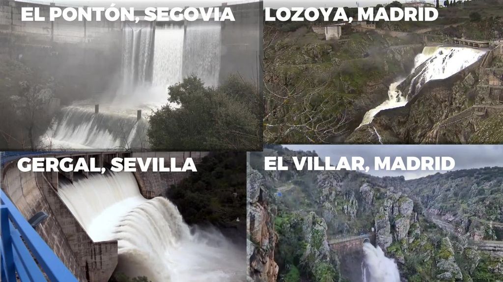 Así están los embalses de las cuencas españolas tras las últimas lluvias